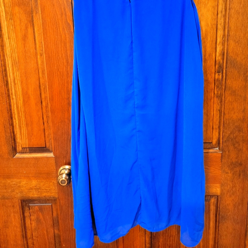 Royal blue A line dress - Picture 2 of 3